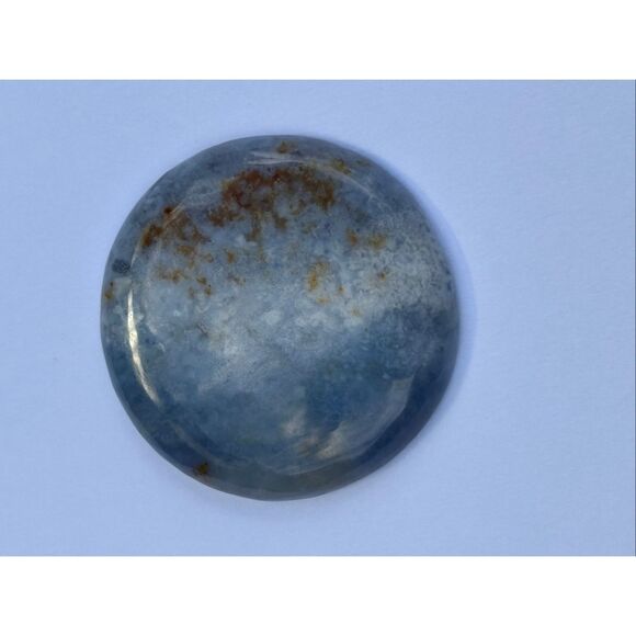 Chalcedony Cabochon, Natural Stone, 40 mm round, Unique - Picture 3 of 7